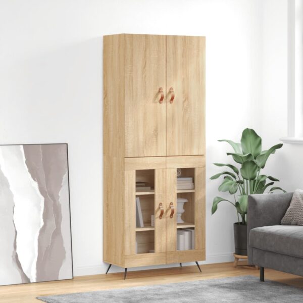 vidaXL Highboard sonoma eik 69