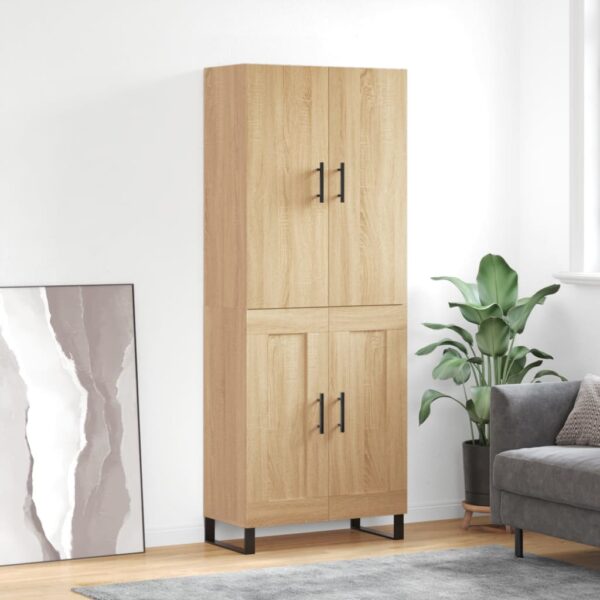 vidaXL Highboard sonoma eik 69