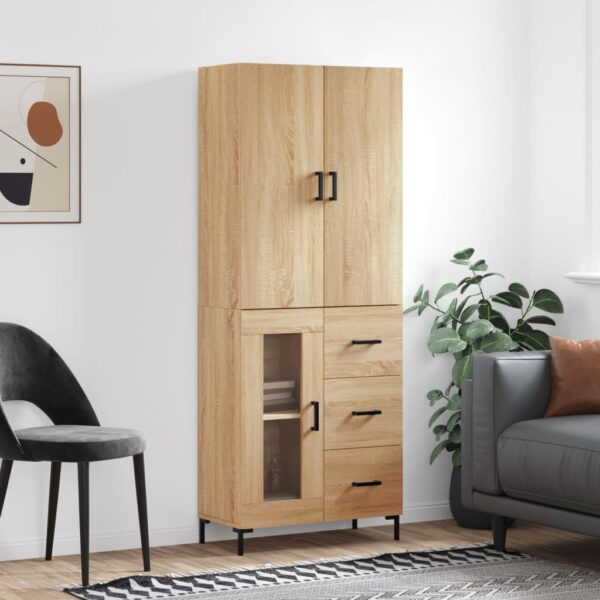 vidaXL Highboard sonoma eik 69