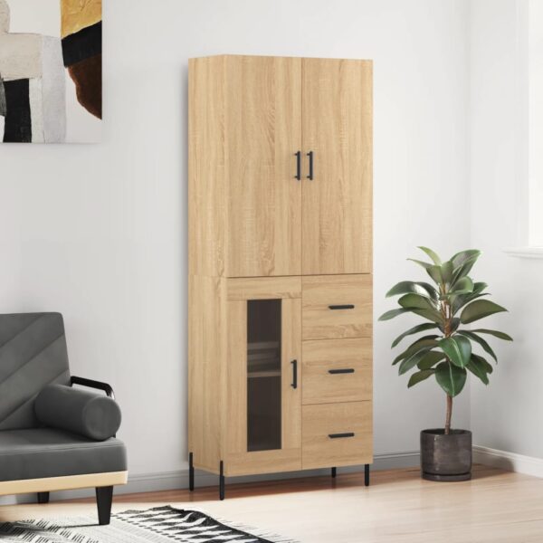 vidaXL Highboard sonoma eik 69