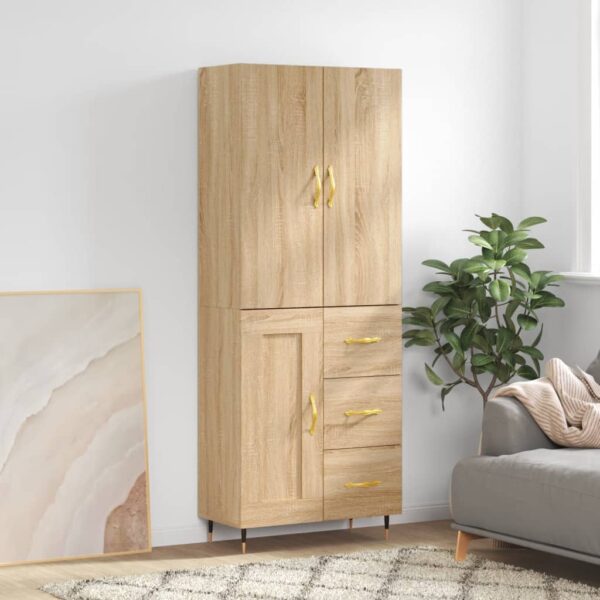 vidaXL Highboard sonoma eik 69