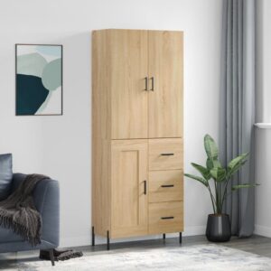 vidaXL Highboard sonoma eik 69