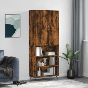 vidaXL Highboard røkt eik 69