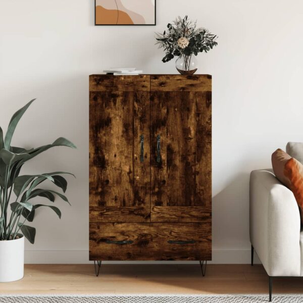 vidaXL Highboard røkt eik 69