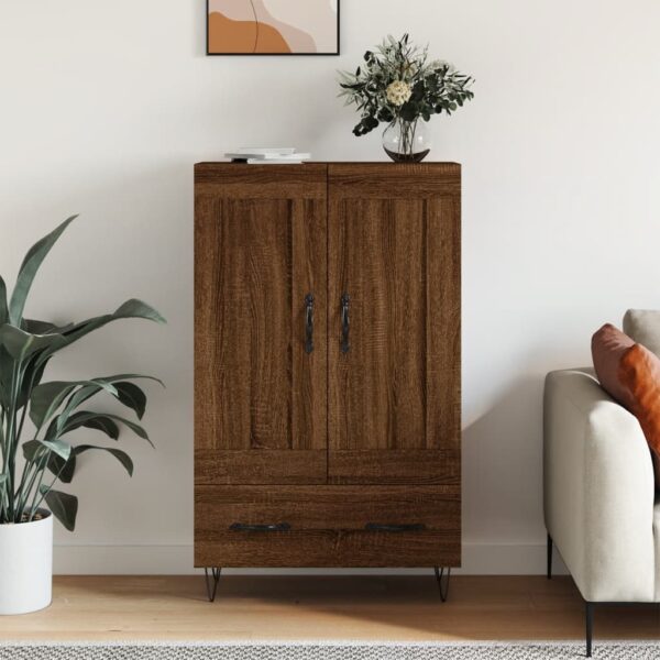 vidaXL Highboard brun eik 69