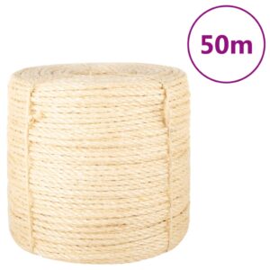 vidaXL Tau 100% sisal 6 mm 50 m