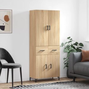 vidaXL Highboard sonoma eik 69