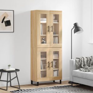 vidaXL Highboard sonoma eik 69