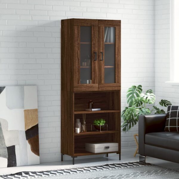 vidaXL Highboard brun eik 69