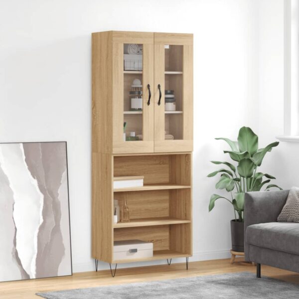 vidaXL Highboard sonoma eik 69