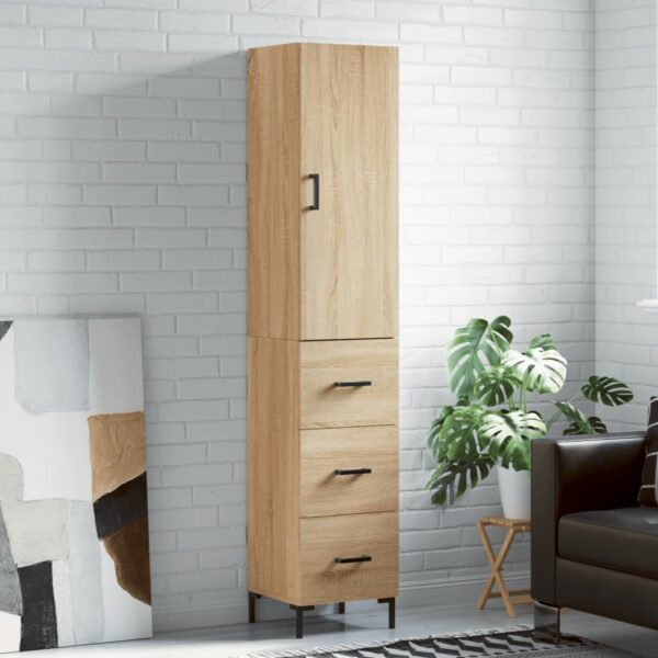 vidaXL Highboard sonoma eik 34