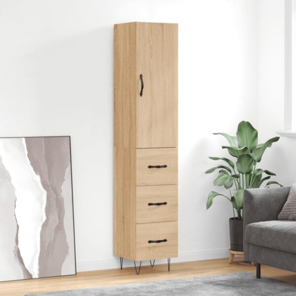 vidaXL Highboard sonoma eik 34