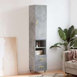 vidaXL Highboard betonggrå 34