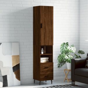 vidaXL Highboard brun eik 34