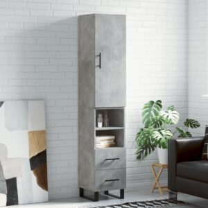 vidaXL Highboard betonggrå 34