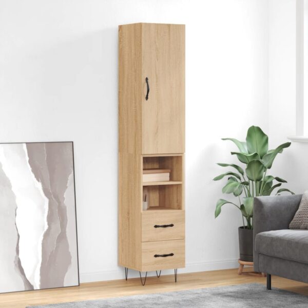 vidaXL Highboard sonoma eik 34