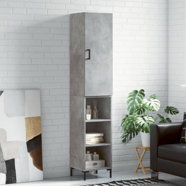 vidaXL Highboard betonggrå 34