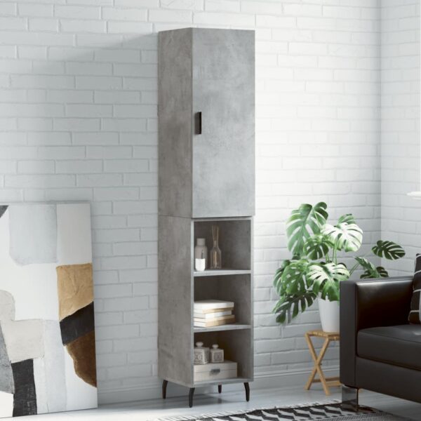 vidaXL Highboard betonggrå 34