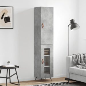 vidaXL Highboard betonggrå 34