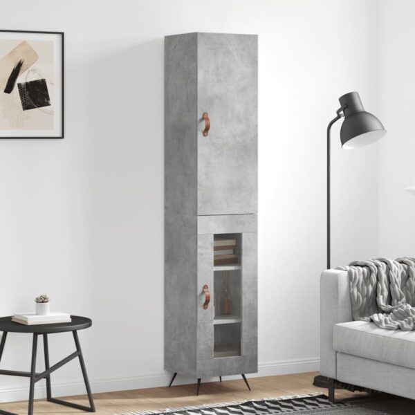 vidaXL Highboard betonggrå 34