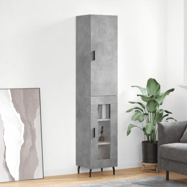 vidaXL Highboard betonggrå 34