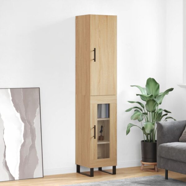 vidaXL Highboard sonoma eik 34