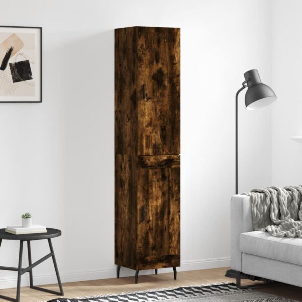 vidaXL Highboard røkt eik 34