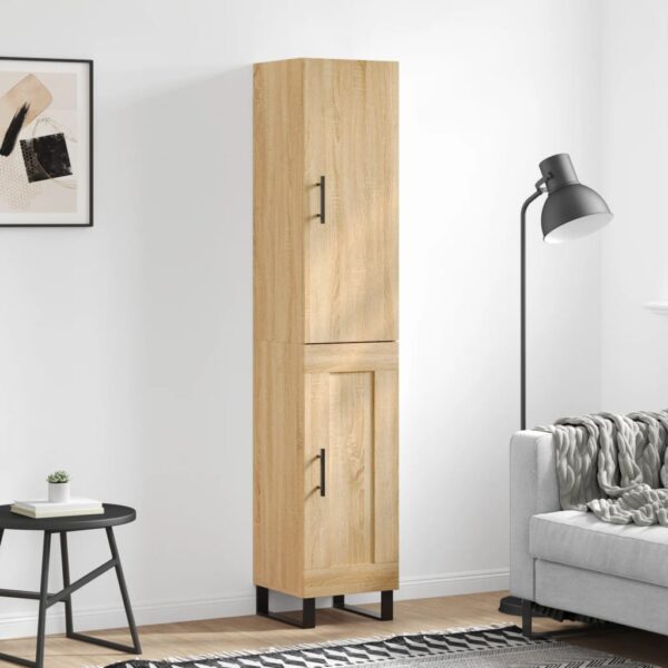 vidaXL Highboard sonoma eik 34