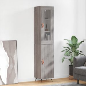 vidaXL Highboard grå sonoma 34