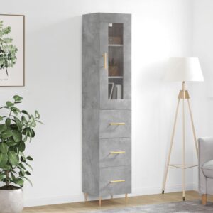 vidaXL Highboard betonggrå 34