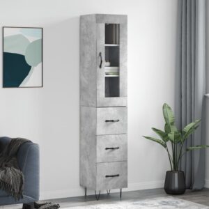 vidaXL Highboard betonggrå 34