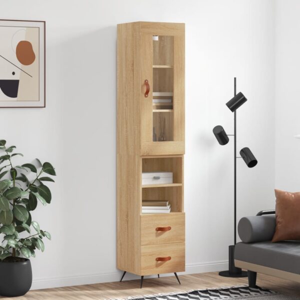 vidaXL Highboard sonoma eik 34