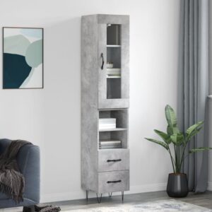 vidaXL Highboard betonggrå 34