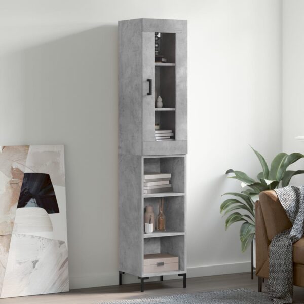 vidaXL Highboard betonggrå 34