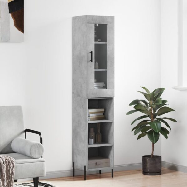 vidaXL Highboard betonggrå 34