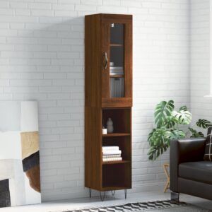 vidaXL Highboard brun eik 34