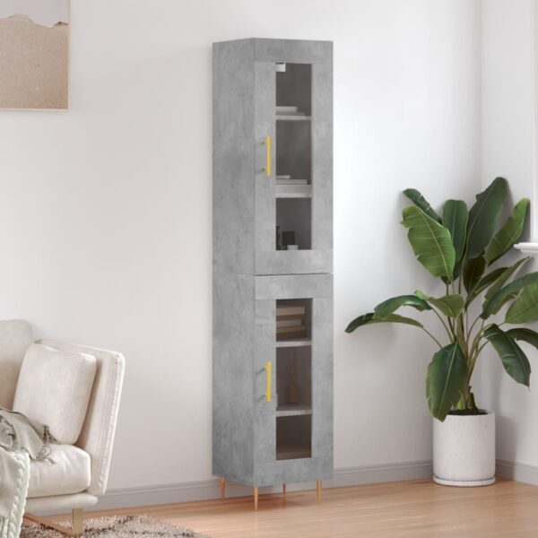 vidaXL Highboard betonggrå 34