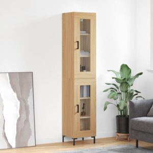 vidaXL Highboard sonoma eik 34