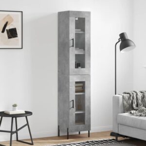 vidaXL Highboard betonggrå 34