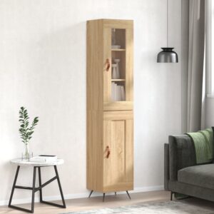 vidaXL Highboard sonoma eik 34