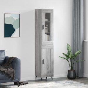 vidaXL Highboard grå sonoma 34