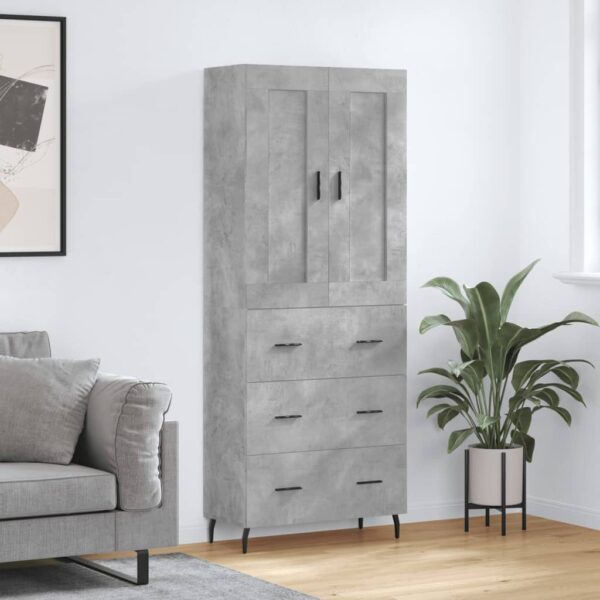 vidaXL Highboard betonggrå 69