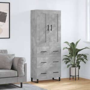 vidaXL Highboard betonggrå 69