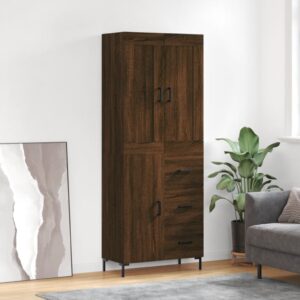 vidaXL Highboard brun eik 69