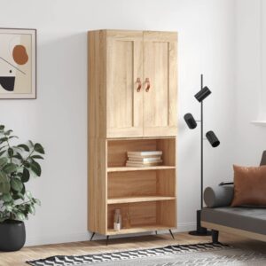 vidaXL Highboard sonoma eik 69