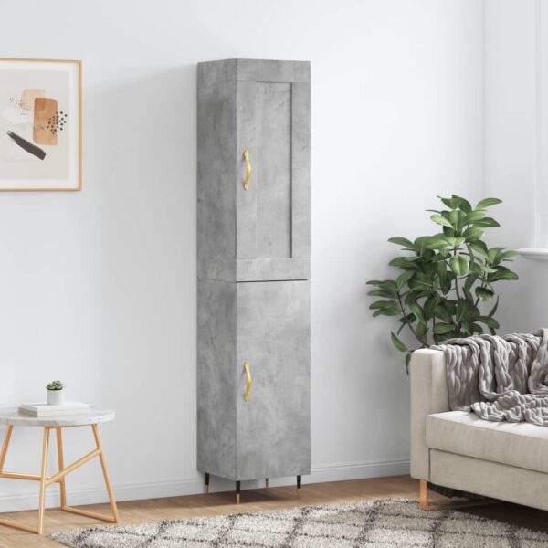 vidaXL Highboard betonggrå 34