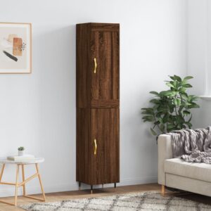 vidaXL Highboard brun eik 34