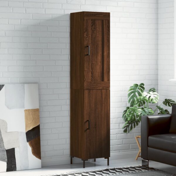 vidaXL Highboard brun eik 34