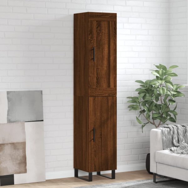 vidaXL Highboard brun eik 34