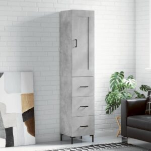 vidaXL Highboard betonggrå 34